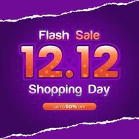 12.12 Shopping Festival Sale Banner vector