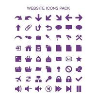 set of icons for web design vector