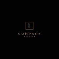 luxury and elegant design initial letter L vector