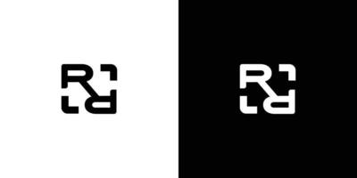 Modern and sophisticated RR initials logo design vector