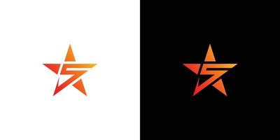 Modern, colorful and attractive 5 star logo 1 vector