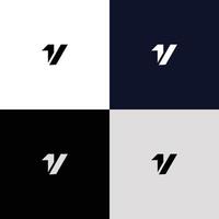 a simple and modern initial 1v logo design 2 vector