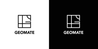 Modern and professional geographic theme logo vector