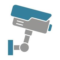 CCTV Glyph Two Color Icon vector