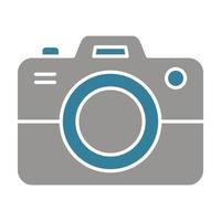 Camera Glyph Two Color Icon vector