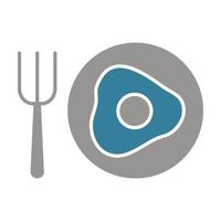 Breakfast Glyph Two Color Icon vector