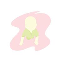 Illustration vector graphic of cute baby