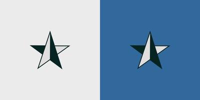 Modern and cool navigation star logo design