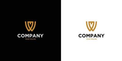 Modern and elegant, the WM letter initials logo vector