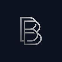 The initial letter BB logo design
