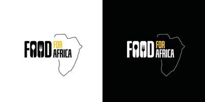 The food word logo for Africa is simple and unique design