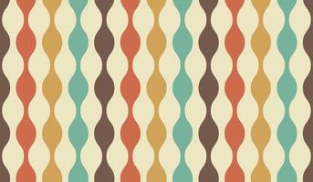 Seamless retro 70s pattern background vector