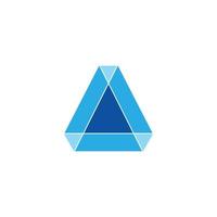 triangle polygonal mosaic clear logo vector