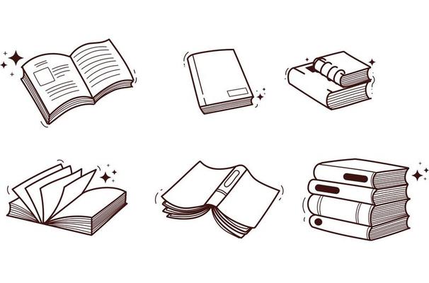 Book notebook doodle hand drawn icon symbol education concept