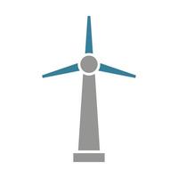 Turbine Glyph Two Color Icon vector