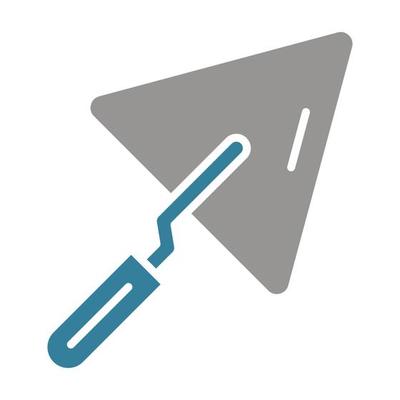 Trowel Glyph Two Color Icon