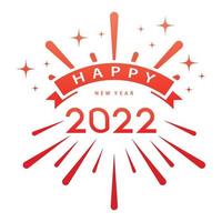 Happy New Year 2022 vector