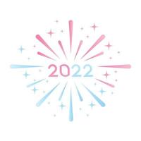 Happy New Year 2022 vector