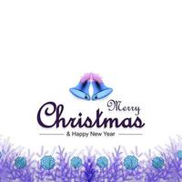 beautiful christmas greeting card with copy space vector