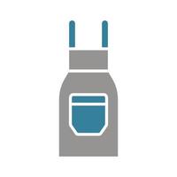 Apron Glyph Two Color Icon vector