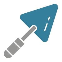 Trowel Glyph Two Color Icon vector