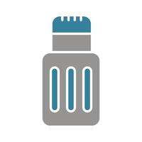 Pepper Salt Glyph Two Color Icon vector