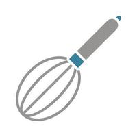 Whisk Glyph Two Color Icon vector