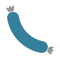 Sausage Glyph Two Color Icon vector