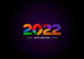 2022. Happy new year 2022 vector design illustration.