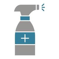 spray glifo icono de dos colores vector