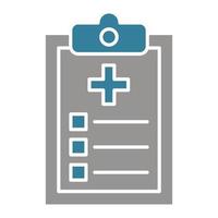 Prescription Glyph Two Color Icon vector