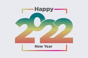 happy new year with beautiful gold colored text vector