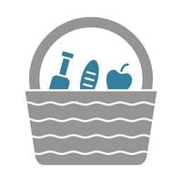 Picnic Glyph Two Color Icon vector