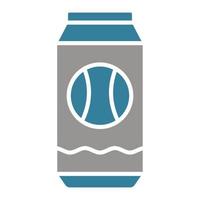 Soda Can Glyph Two Color Icon vector