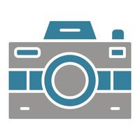 Camera Glyph Two Color Icon vector