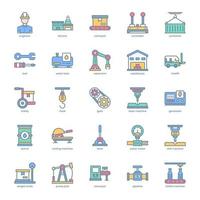 Manufacturing icon pack for your website design, logo, app, UI. Manufacturing icon outline design. Vector graphics illustration and editable stroke.