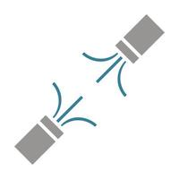 Connecting Wires Glyph Two Color Icon vector