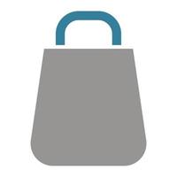 Shopping Bag Glyph Two Color Icon vector