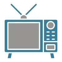 TV Glyph Two Color Icon vector
