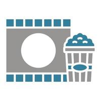 Movie Glyph Two Color Icon vector