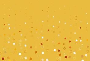 Light Yellow, Orange vector background with rectangles.
