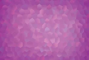 textura de vector de color púrpura claro con hexágonos de colores.