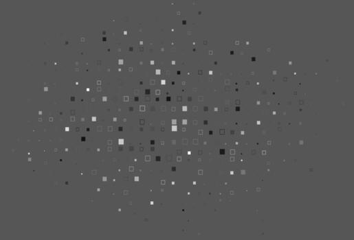 textura de vector gris plateado claro con estilo rectangular.