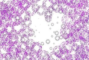 Light Purple vector template with circles.