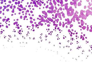 Light Purple vector pattern with bubble shapes.