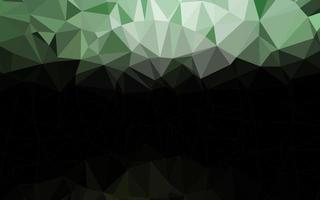 Dark Green vector abstract mosaic pattern.