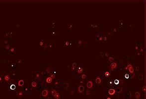 Light Red vector template with circles.