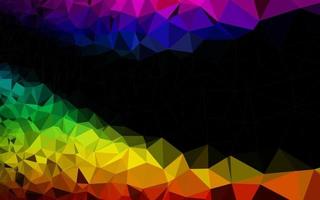 Dark Multicolor, Rainbow vector low poly texture.