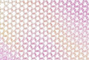 Light pink, yellow vector pattern with spheres.