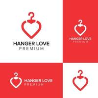 hanger love logo icon vector template
